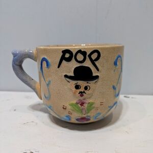 Pop Vintage Mug Pottery‎ Mustache Fathers Day Papa Grandpa Dad